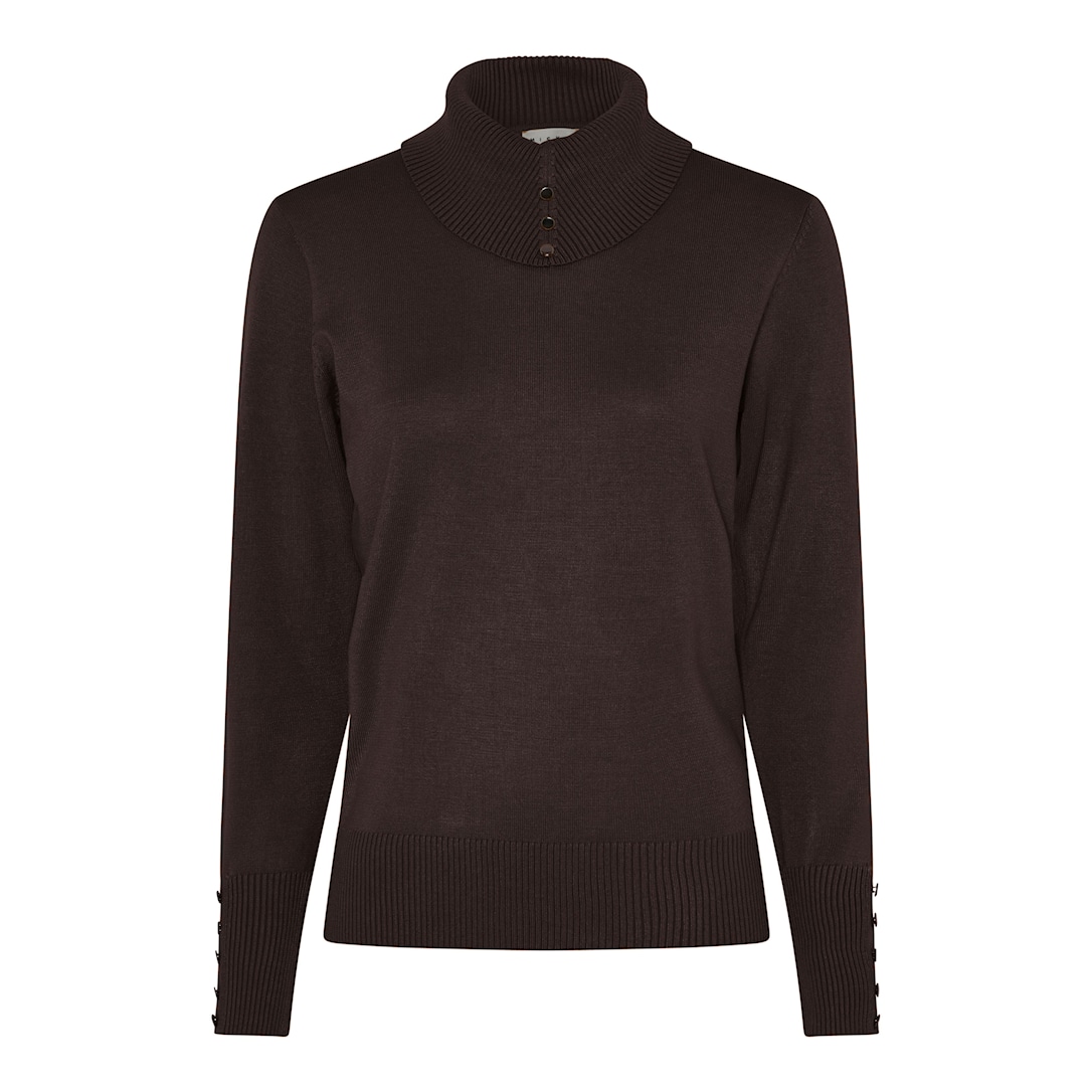 MICHA Viscose Strik - Brun - XXL