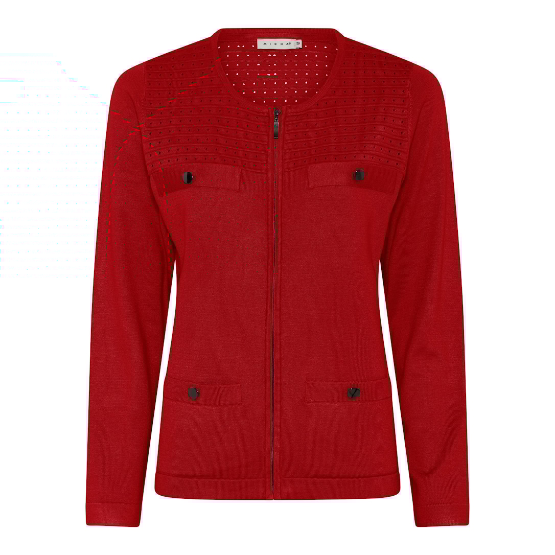 MICHA Viscose Strik - Rød - L