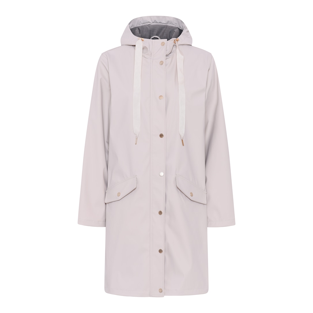 MICHA Jakke Rain Frakke - Sand - Str. 34