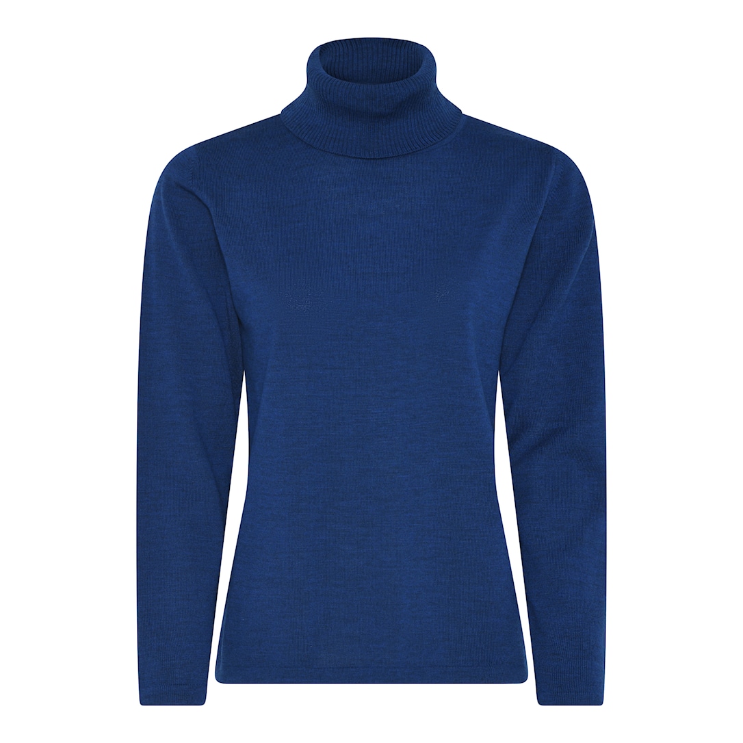 MICHA Strik Uld - Blå Print - XS