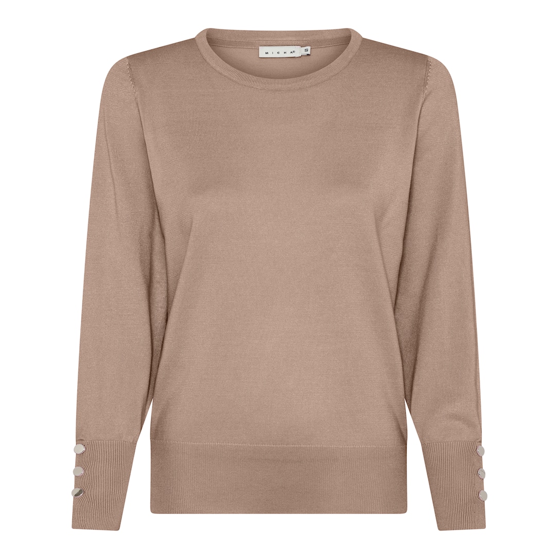 MICHA Efterårs Viscose Strik - Latte - M