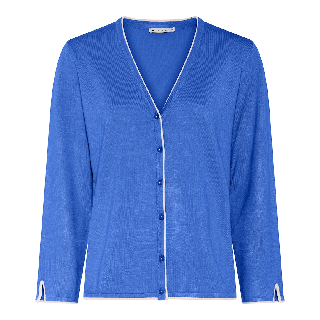 MICHA Viscose Strik med Kant - Koboltblå - XL