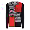 Navy/red