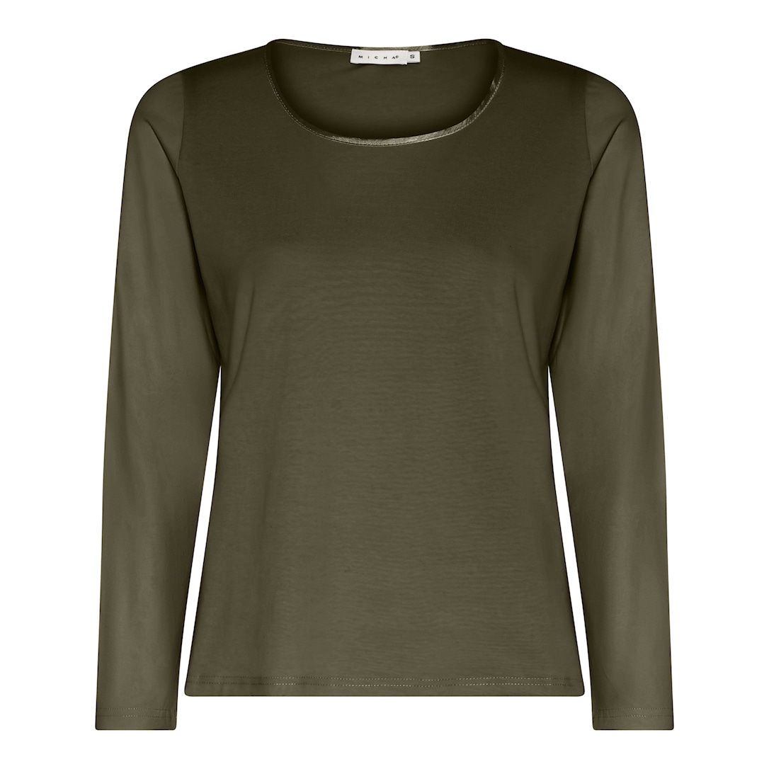 MICHA T-shirt Efterårs Modal - Oliven Nat - L