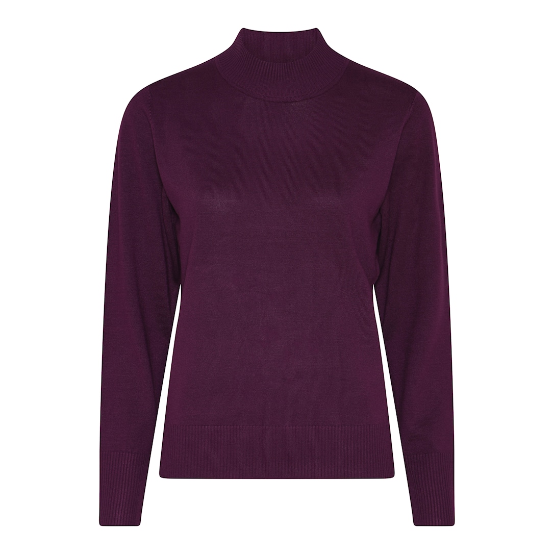 MICHA Viscose Strik - Lilla - 4XL