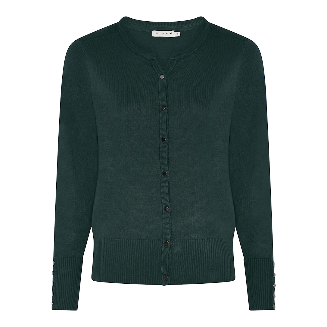 MICHA Viscose Strik - Mørkegrøn - L