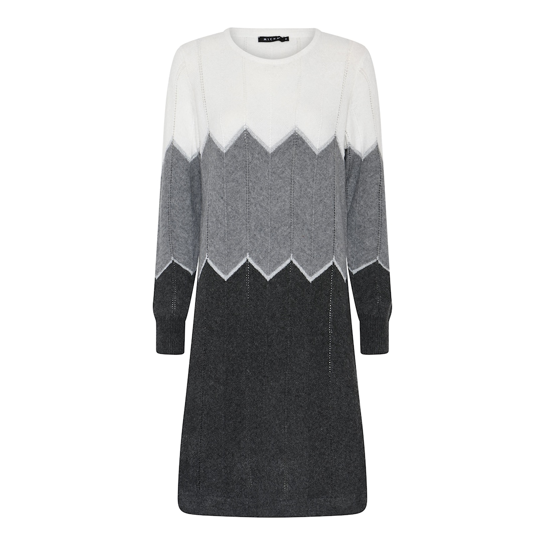 MICHA Strik with Lurex Effect - Grå/Koksgrå - L