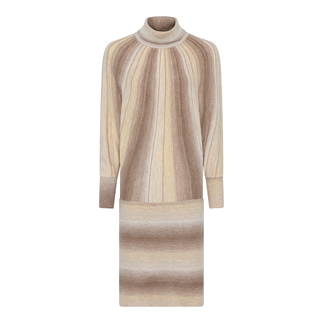 MICHA Bat Wing Sleeve Strik - Beige - L