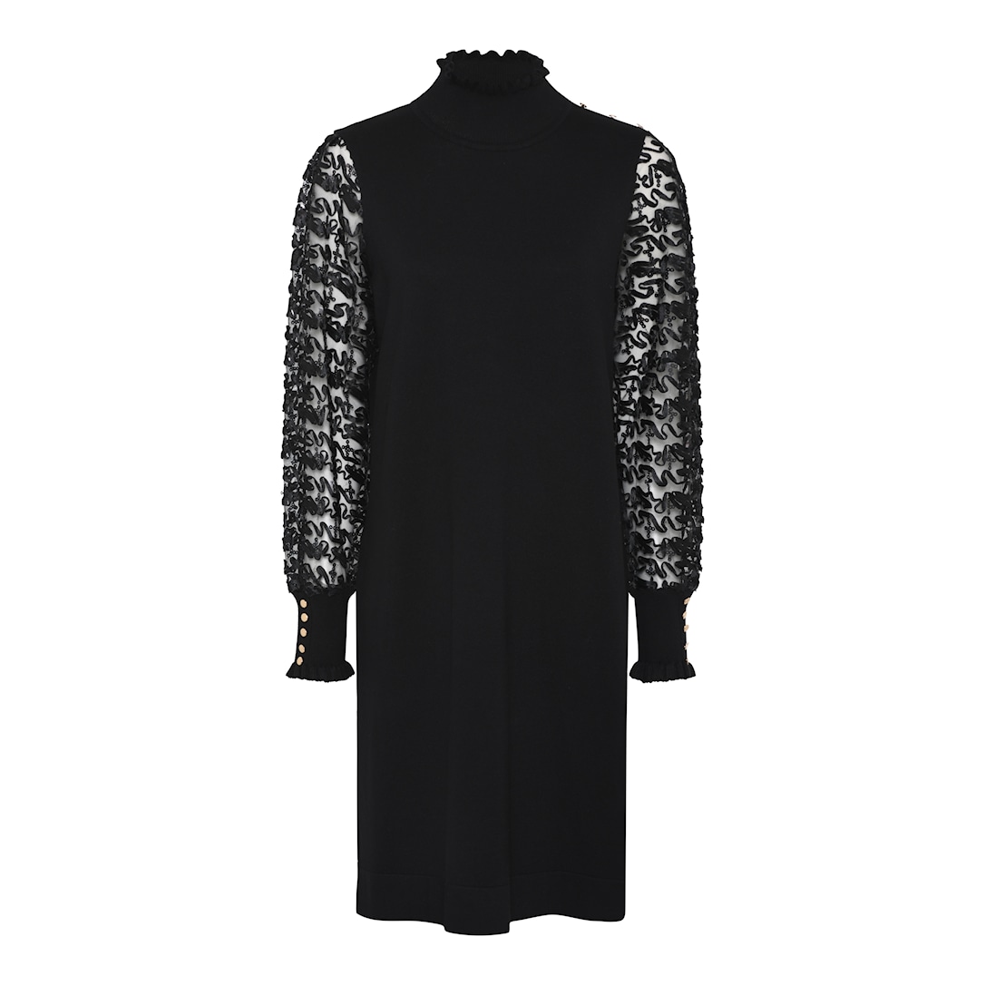 MICHA Palietter Blonde and Strik - Sort - L