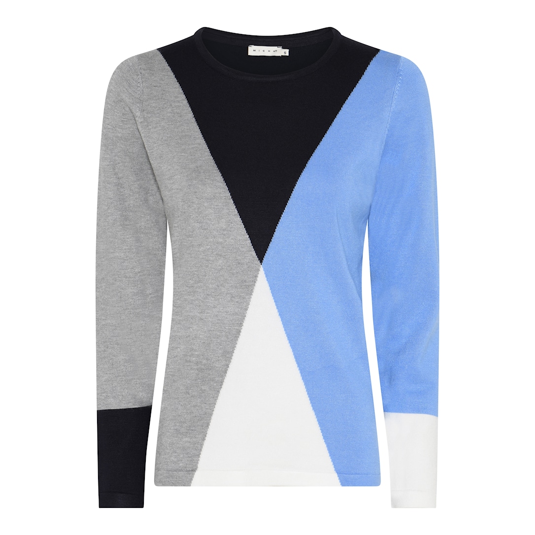 MICHA Eco Vero Block Strik - Na/Gre/Blu - L