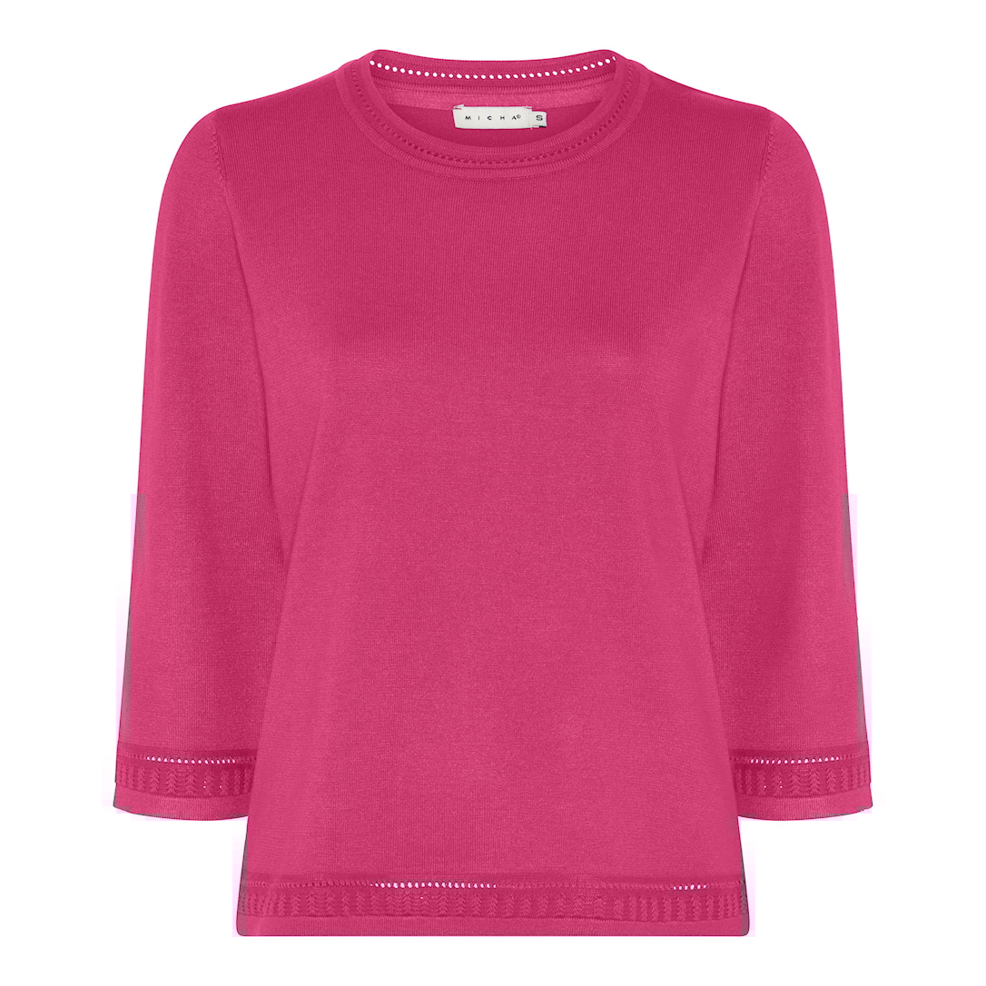 MICHA Viscose Strik - Pink - XXL