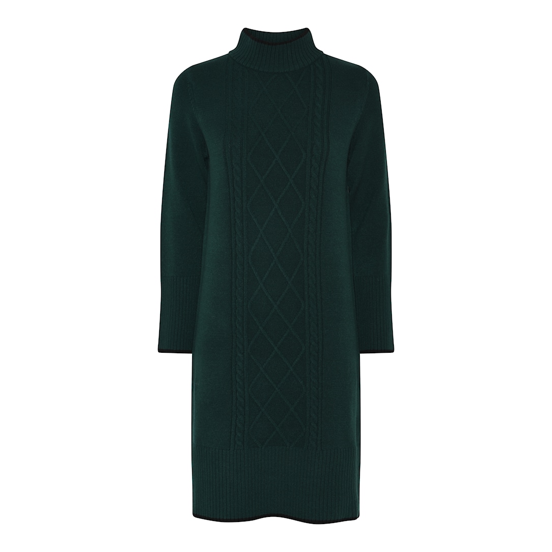 MICHA Comfy Strik - Grøn/Sort - L