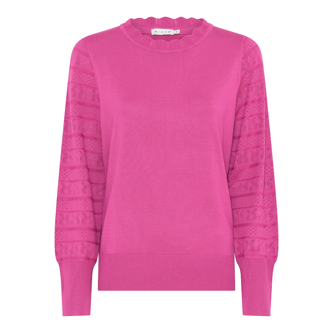 MICHA Eco Vero Forårs Strik - Orkidé Violet - L