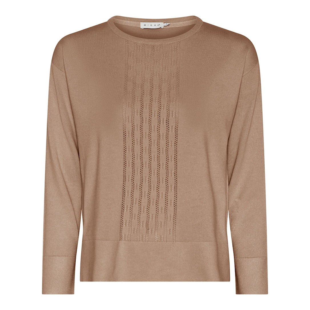 MICHA Eco Vero Forårs Strik - Latte - L