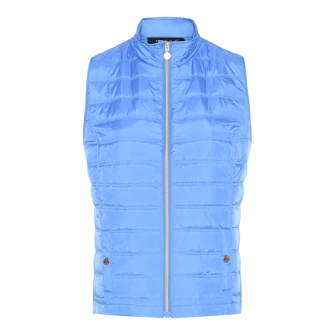 MICHA Top Ny Forårs Quilt - Blå - Str. 34