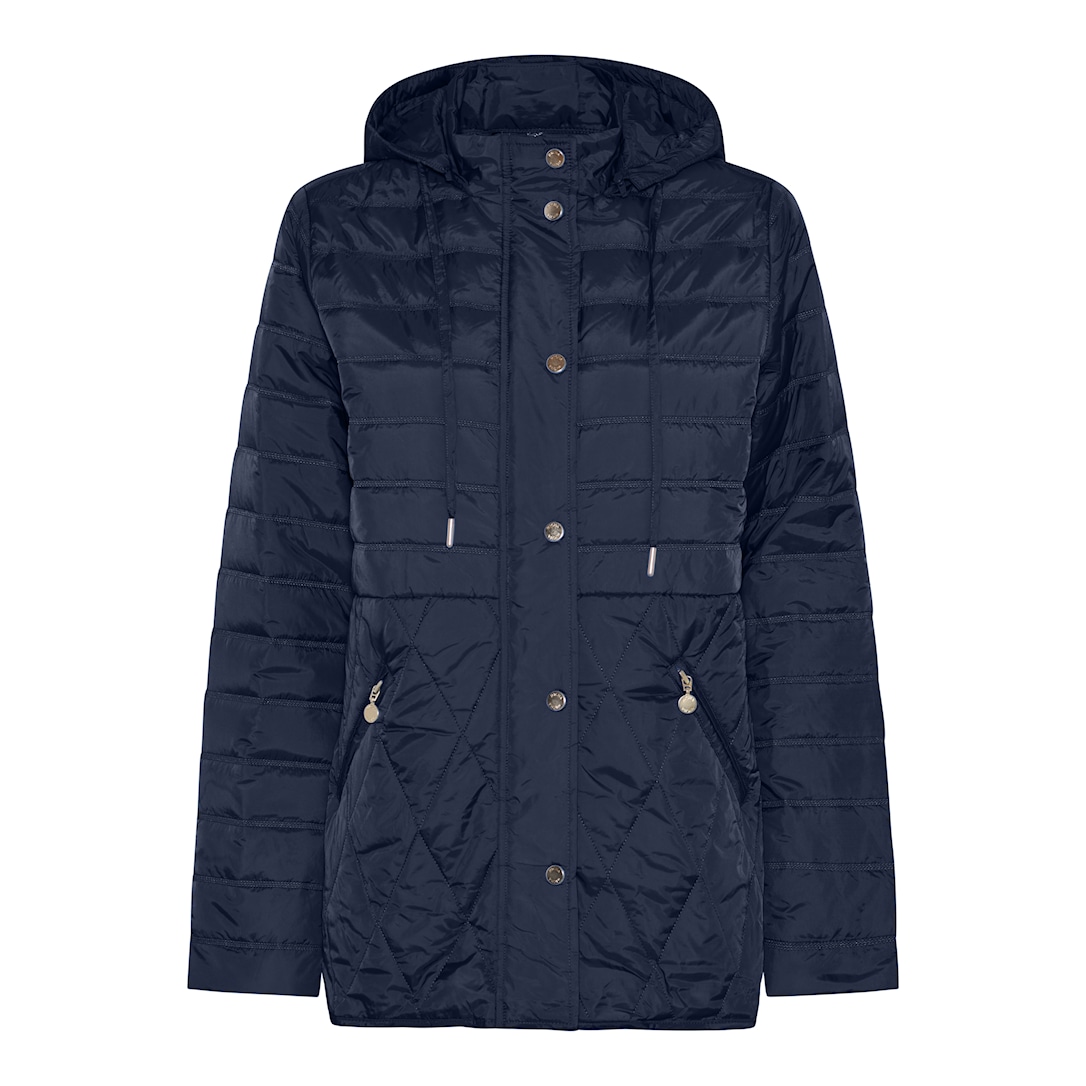 MICHA Top Ny Forårs Quilt - Navy - Str. 34