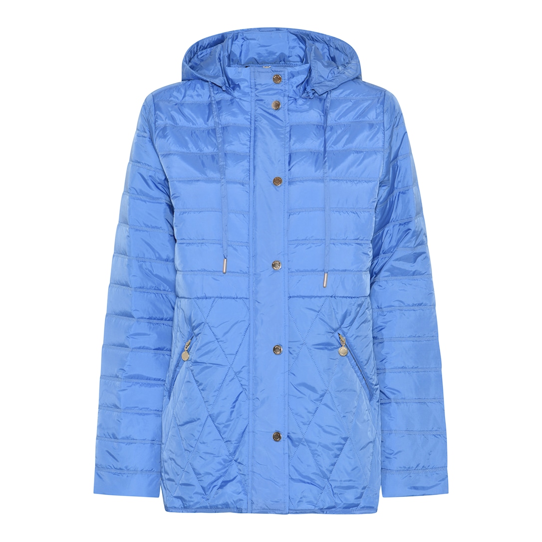 MICHA Top Ny Forårs Quilt - Blå - Str. 34