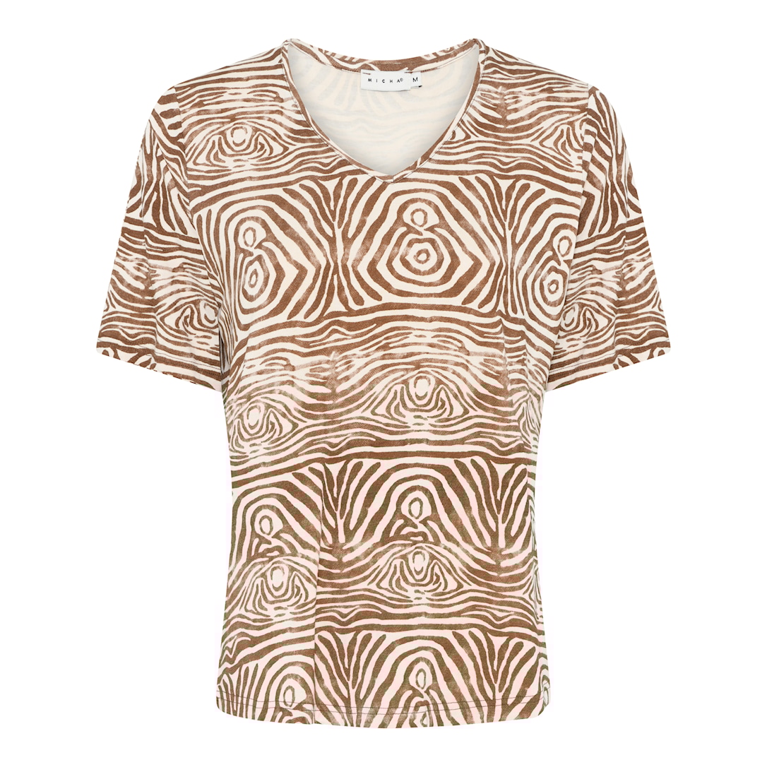 Basic Zebra Print T-shirt