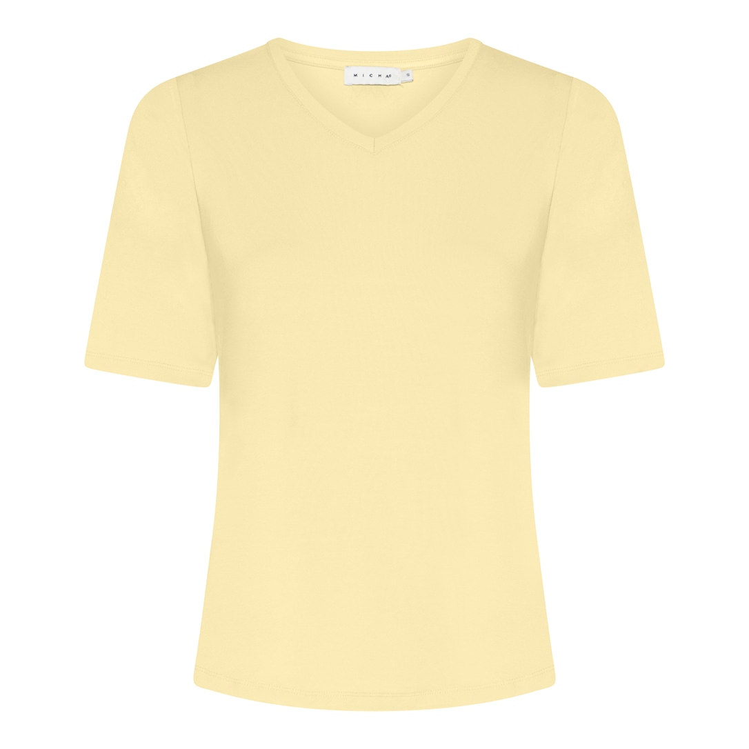 MICHA T-shirt Dame Viscose - Gul - L