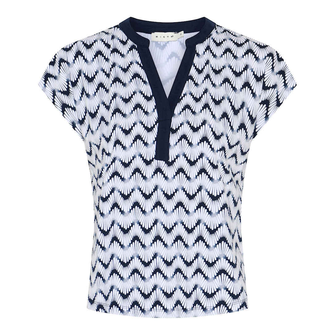 Basic Wave Print T-shirt