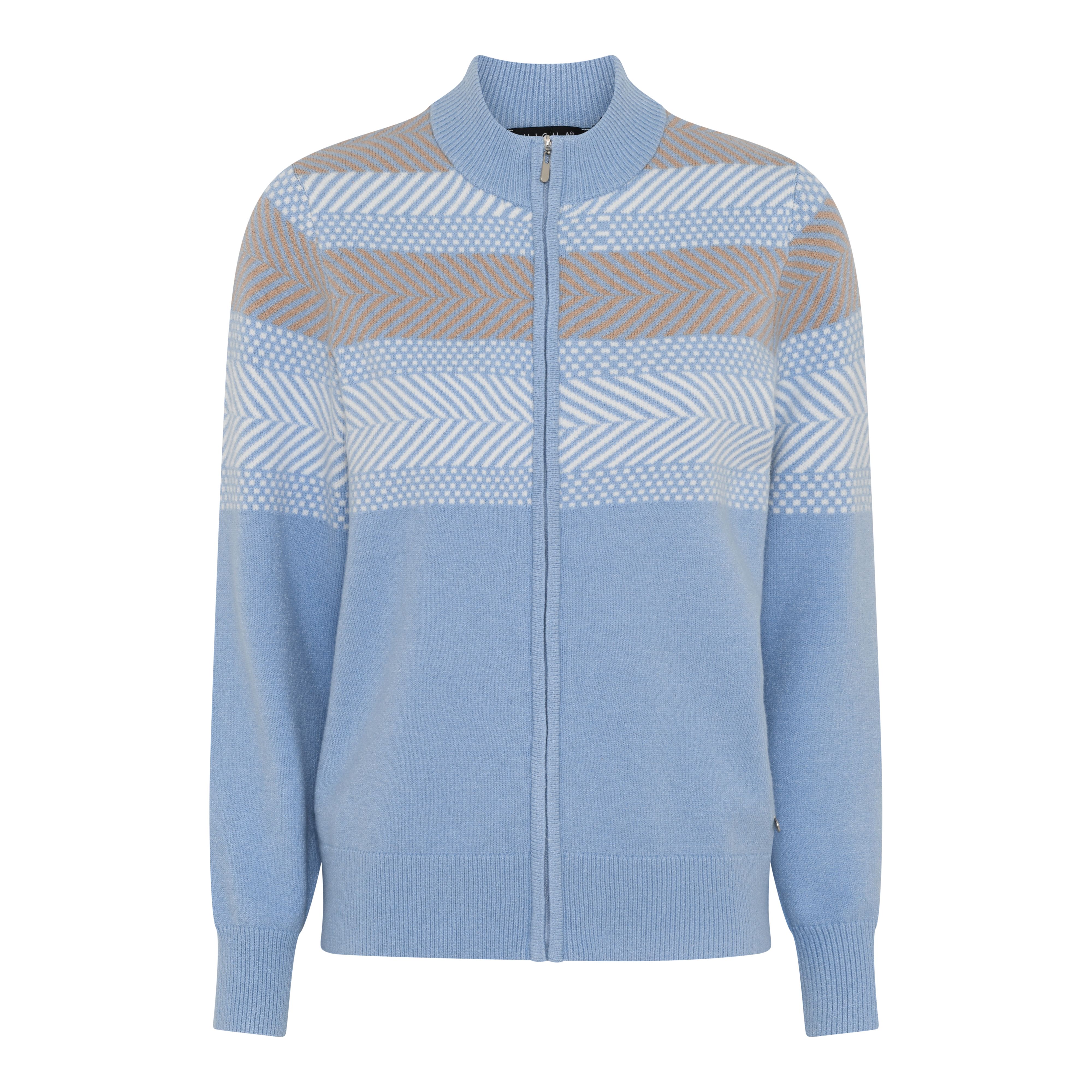 Dusty blue/Offwhite/Camel