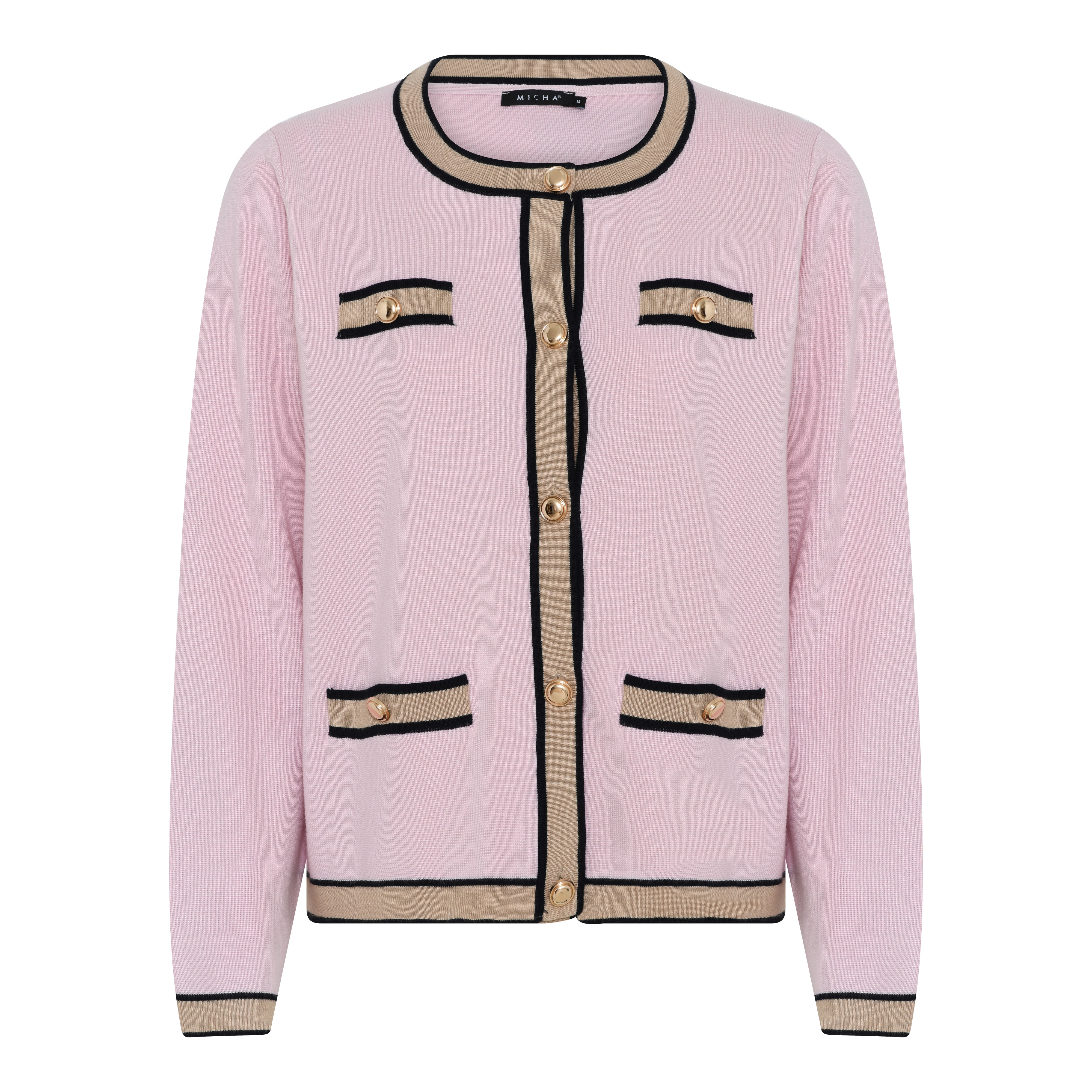 Misty rose/Soft Camel/Navy