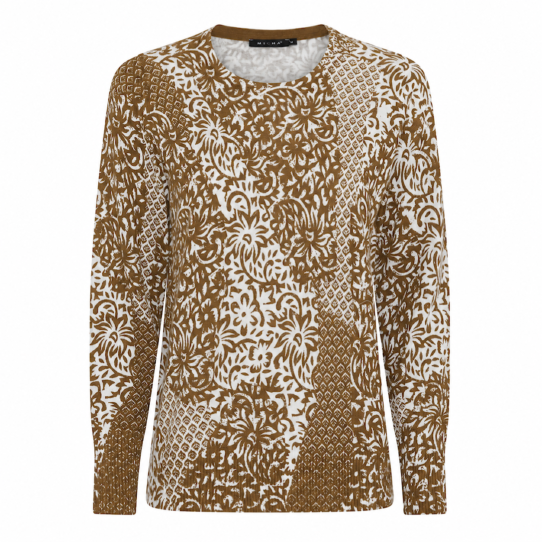 Mosaic Print Knit