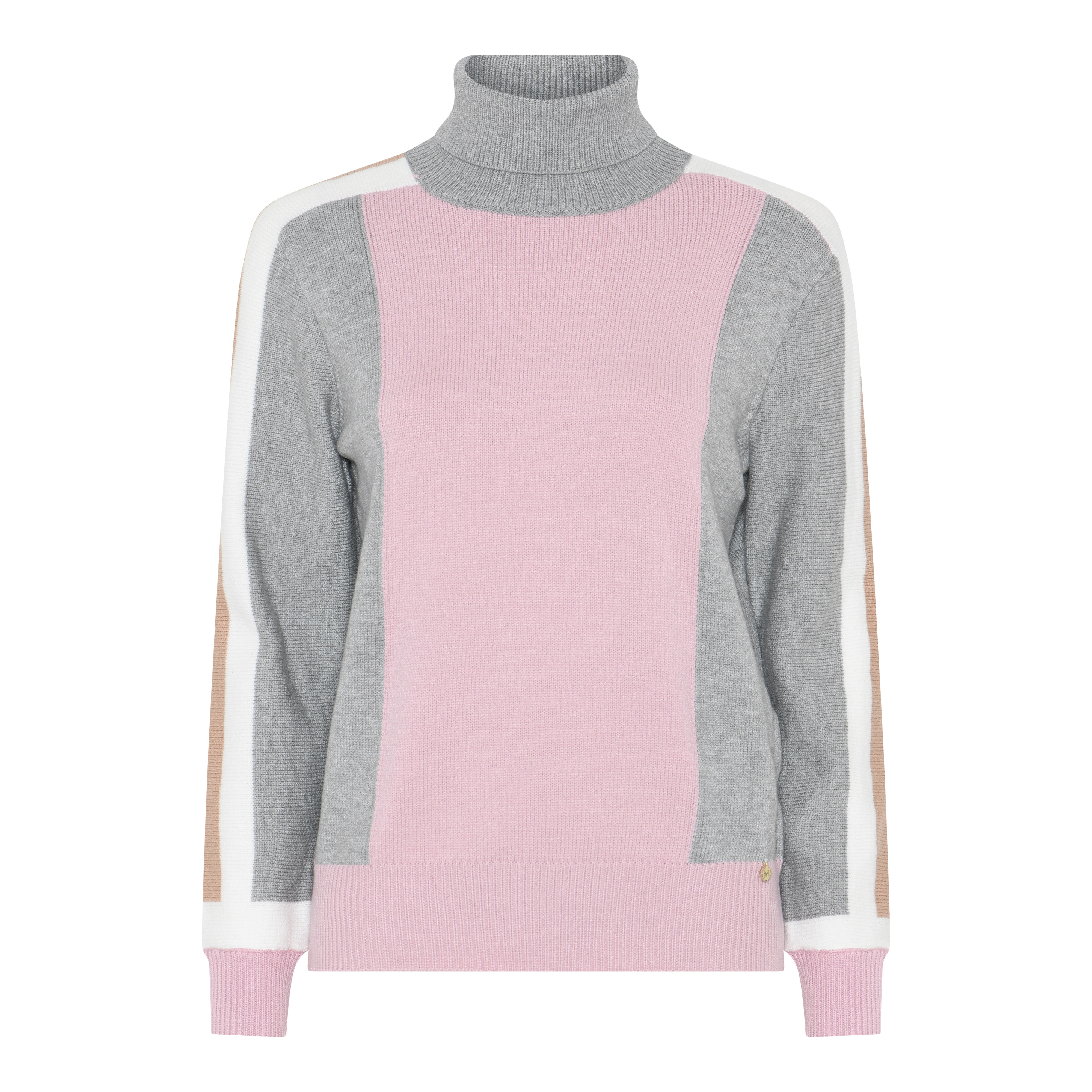 Lt grey/Rose/Offwh/Camel