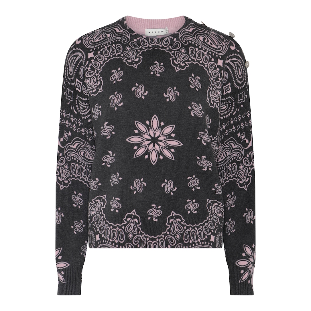 Basic Bandana Print Knit