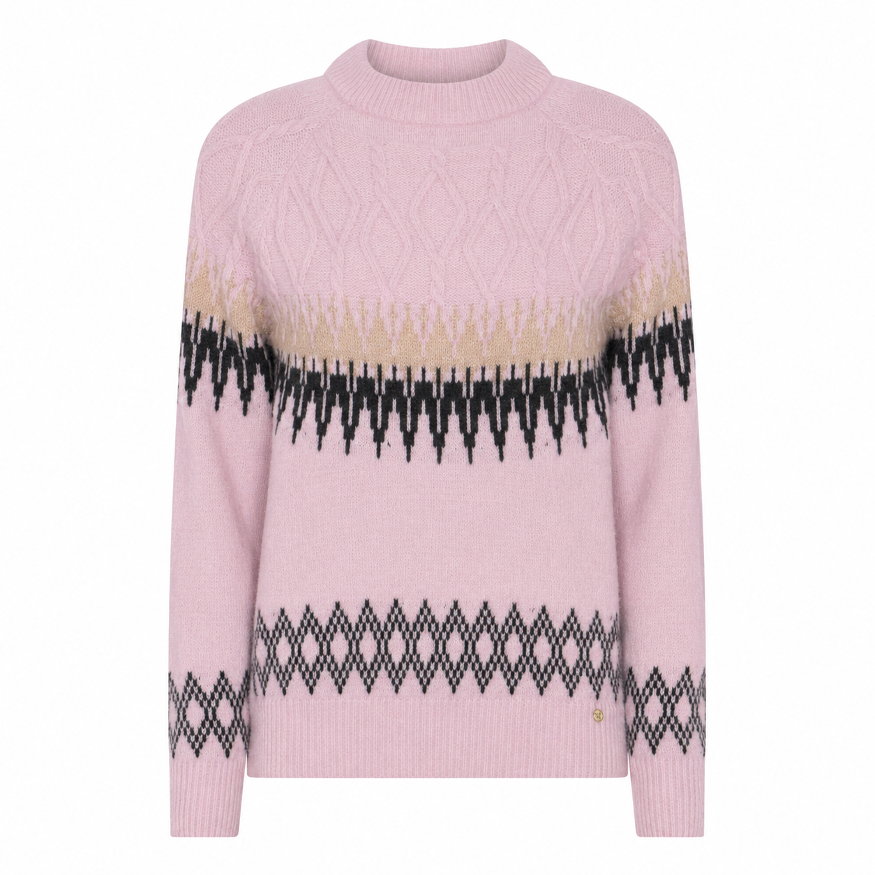Misty Rose/Charcoal/Camel