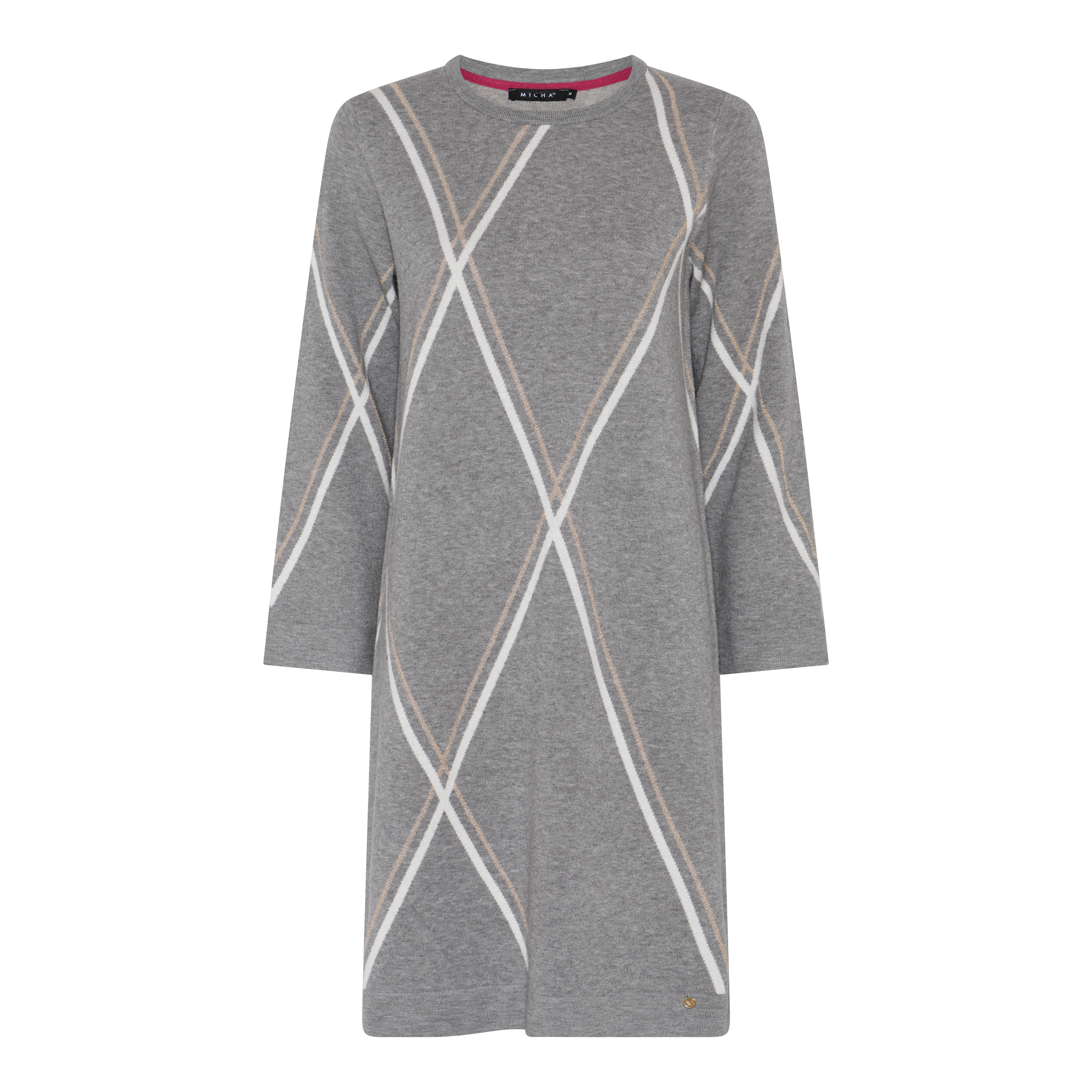 Lt grey mel/Offw/Gold/Pink
