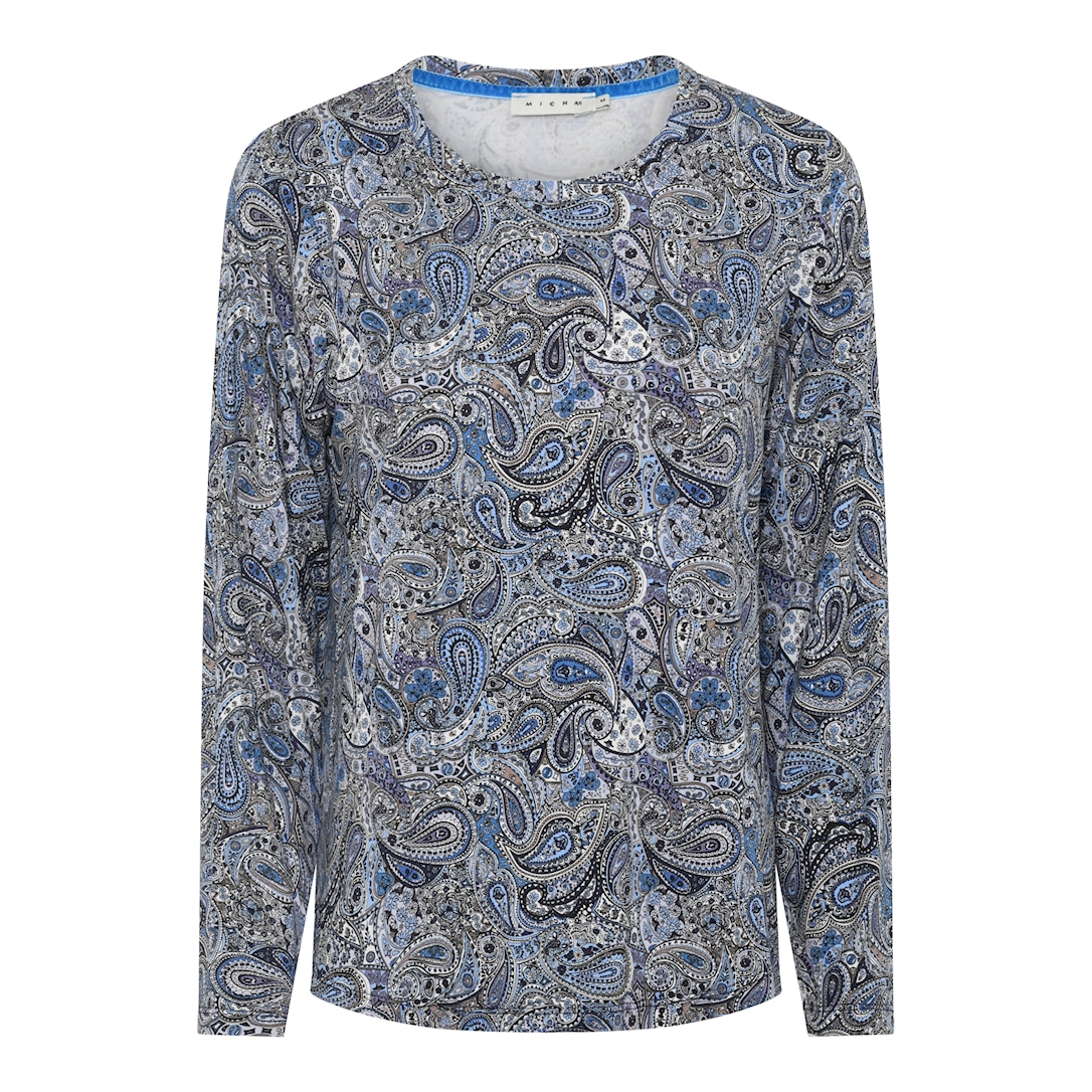 Basic Paisley Print T-shirt