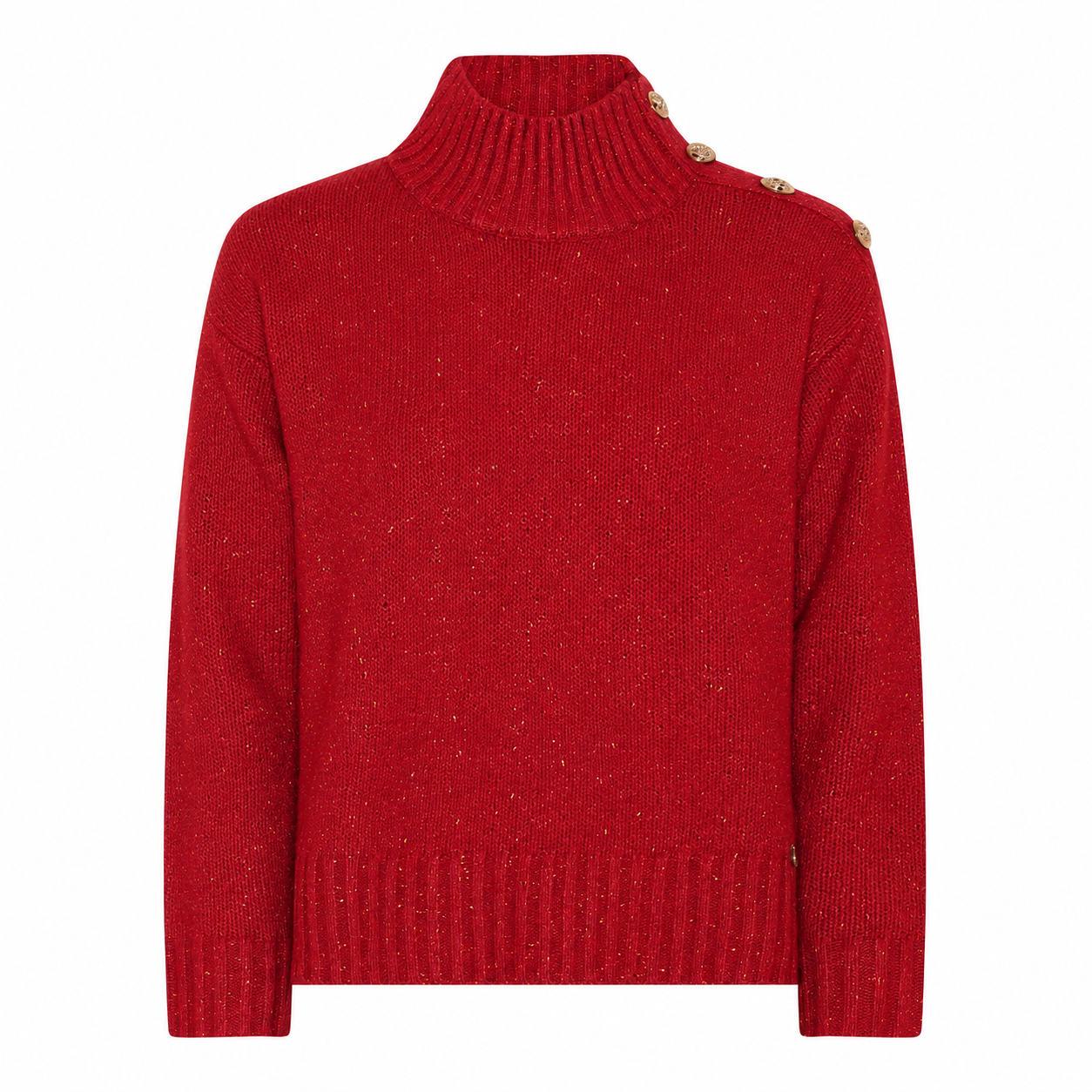 Clas red with gold lurex